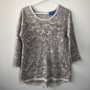 Simply Vera Wang Size XS Oversized Metallic Shirt